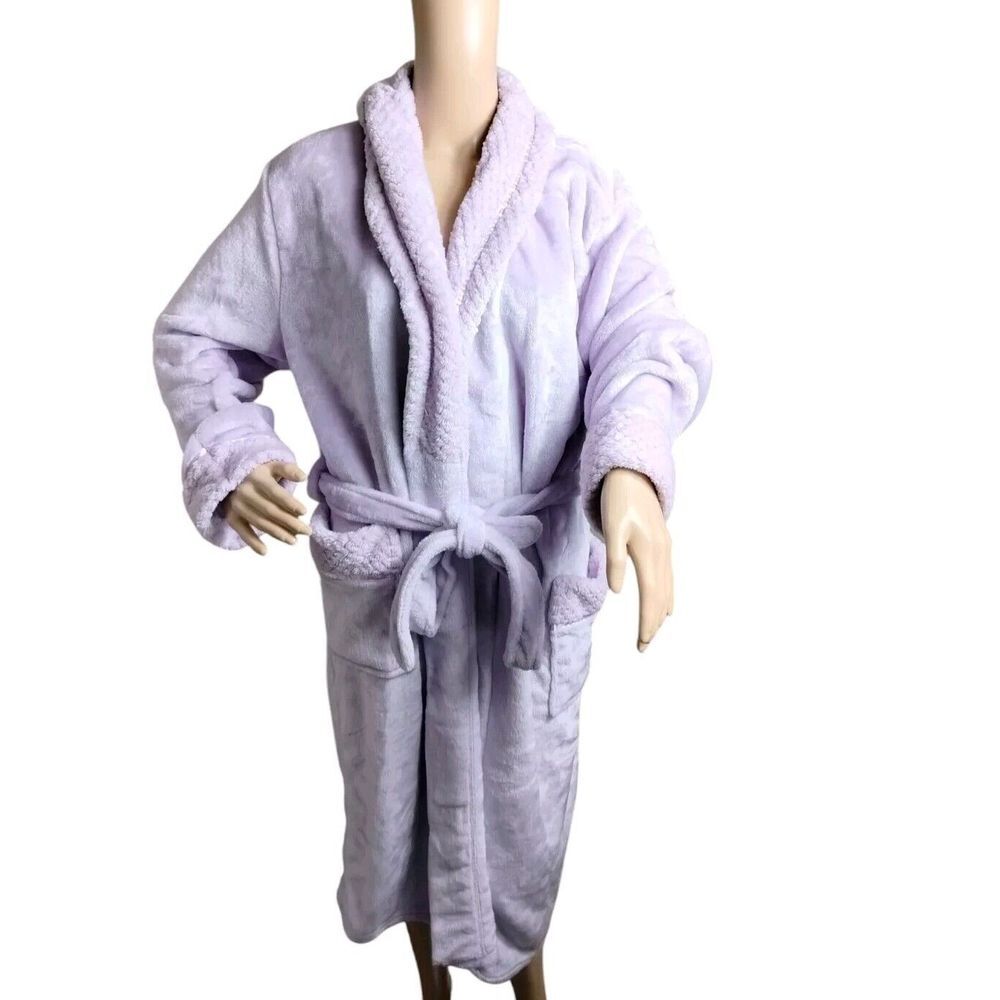 Pavilia Robe Women's‎ Small Medium Purple Cabincore Cozycore Cottagecore Soft